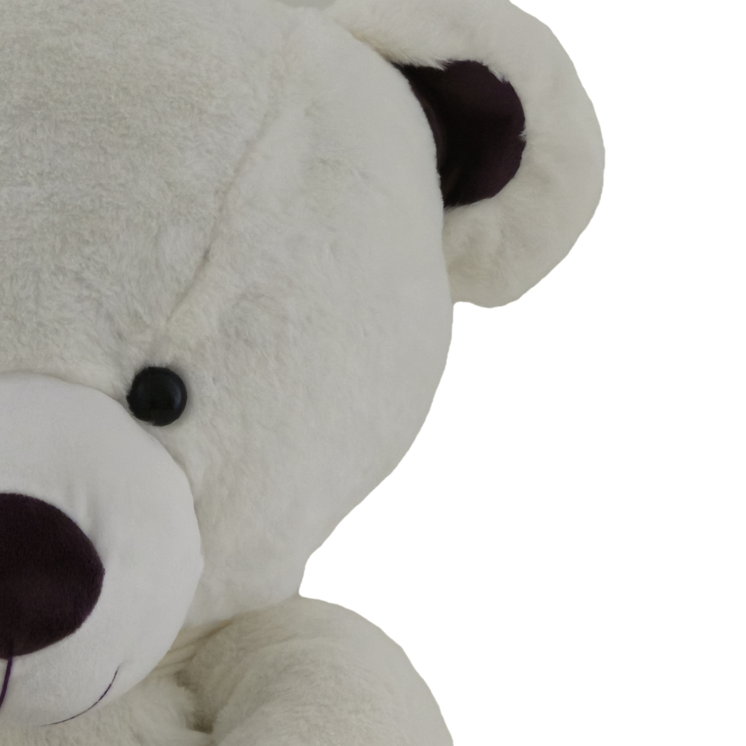 Didelis pliušinis meškinas | 120 cm | Baltas LOVE