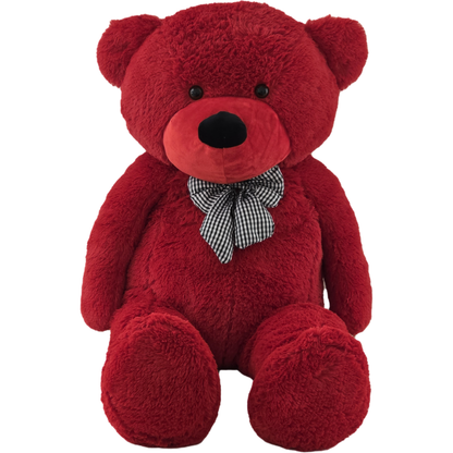 Didelis pliušinis meškinas |  120 cm | Raudonas