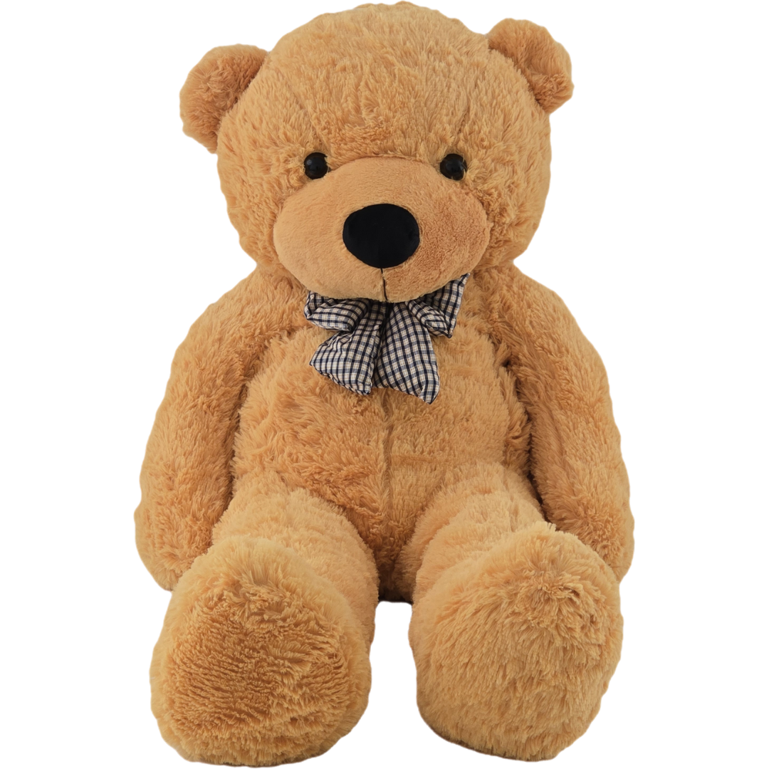 Didelis pliušinis meškinas | 120 cm | Šviesiai rudas