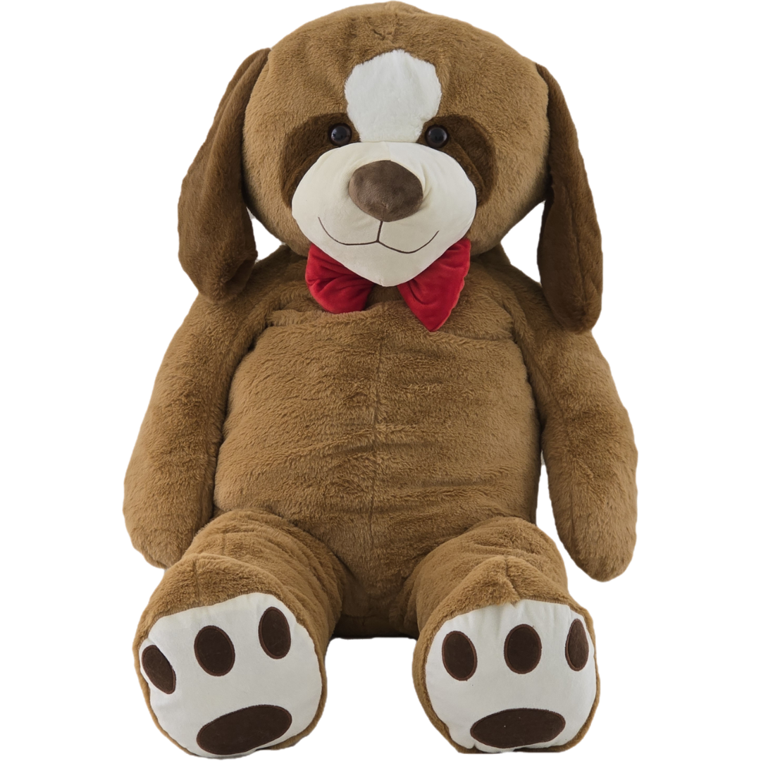 Didelis pliušinis šuo | 130 cm | Rudas su peteliške