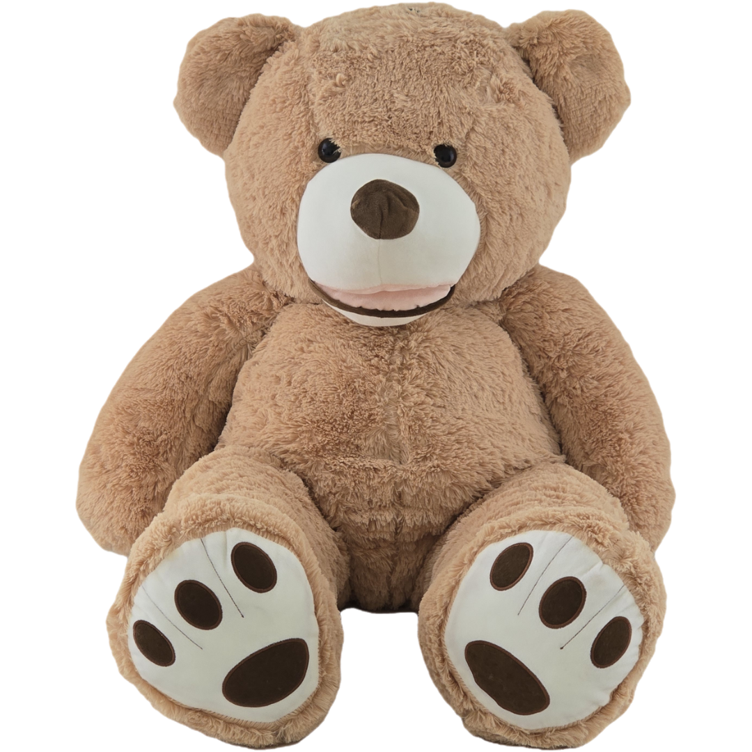 Didelis pliušinis meškinas | 140 cm | Šviesiai rudas