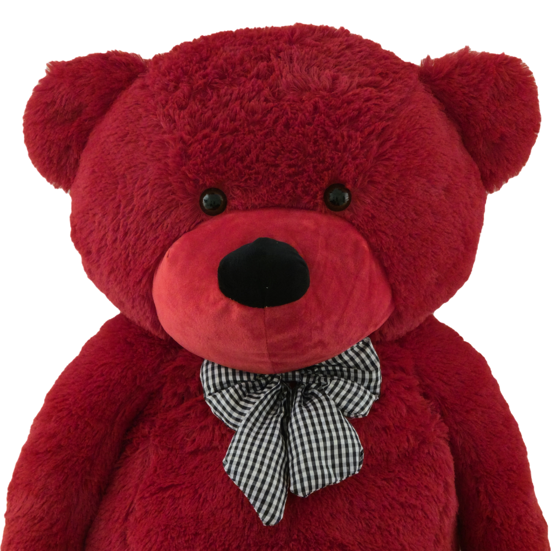 Didelis pliušinis meškinas |  120 cm | Raudonas