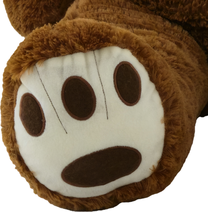 Didelis pliušinis meškinas | 140 cm | Tamsiai rudas