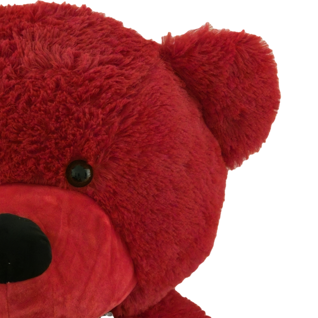 Didelis pliušinis meškinas |  120 cm | Raudonas