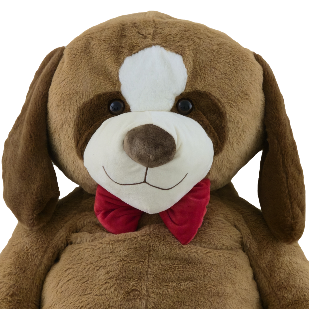 Didelis pliušinis šuo | 130 cm | Rudas su peteliške