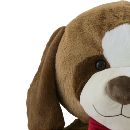 Didelis pliušinis šuo | 130 cm | Rudas su peteliške