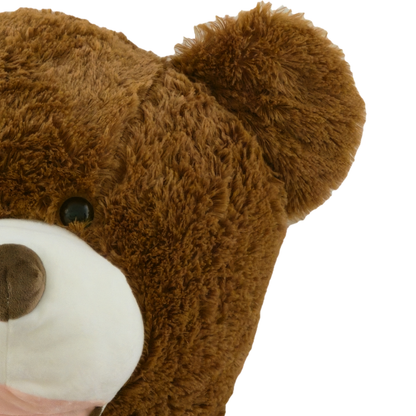 Didelis pliušinis meškinas | 140 cm | Tamsiai rudas