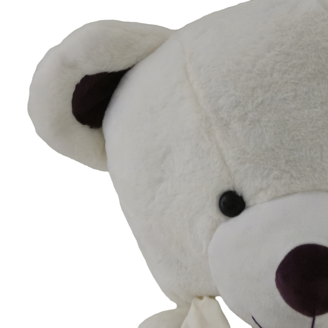 Didelis pliušinis meškinas | 120 cm | Baltas LOVE