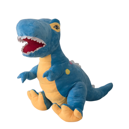 Didelis pliušinis dinozauras 120 cm šviesiai mėlynas-meskiai.lt