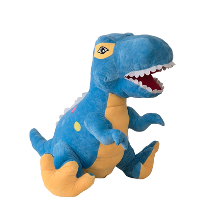 Didelis pliušinis dinozauras 120 cm šviesiai mėlynas-meskiai.lt