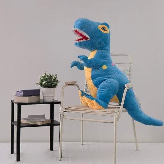 Didelis pliušinis dinozauras | 120 cm | Šviesiai mėlynas
