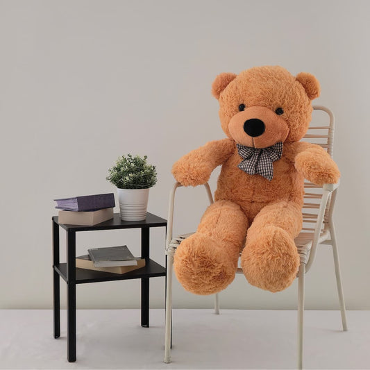 Didelis pliušinis meškinas | 120 cm | Karamelinis