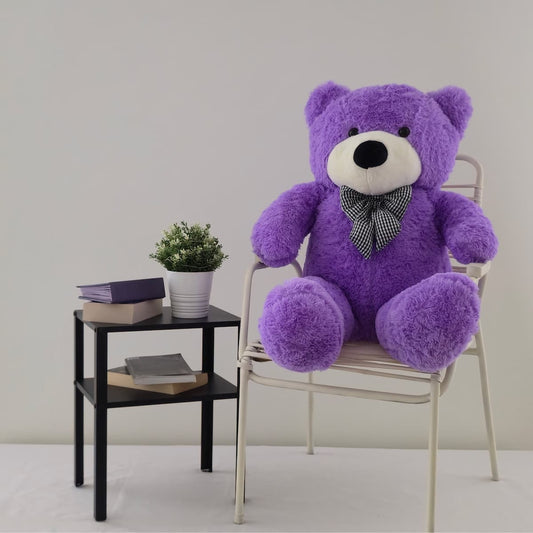 Didelis pliušinis meškinas | 120 cm | Violetinis