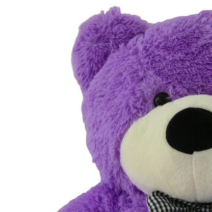 Didelis pliušinis meškinas 120 cm violetinis-meskiai.lt