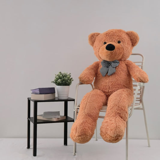 Didelis pliušinis meškinas | 140 cm | Karamelinis