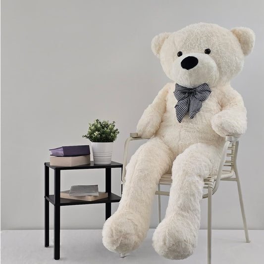 Didelis pliušinis meškinas | 160 cm | Baltas