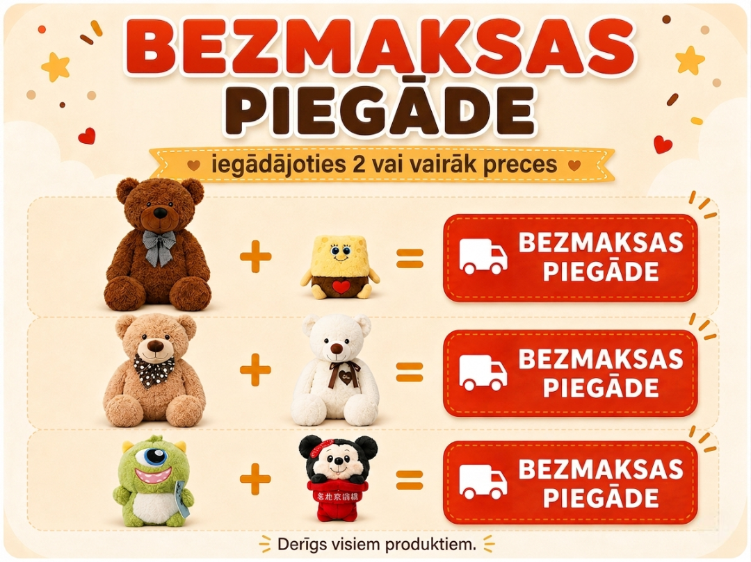 Bezmaksas piegāde, iegādājoties divas vai vairākas preces