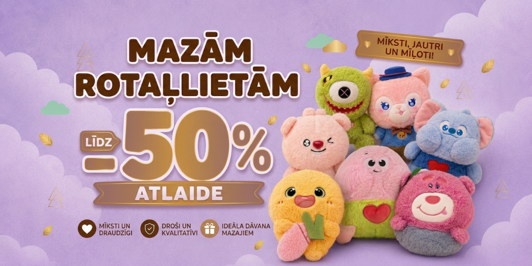 Plīša rotaļlietu atlaide