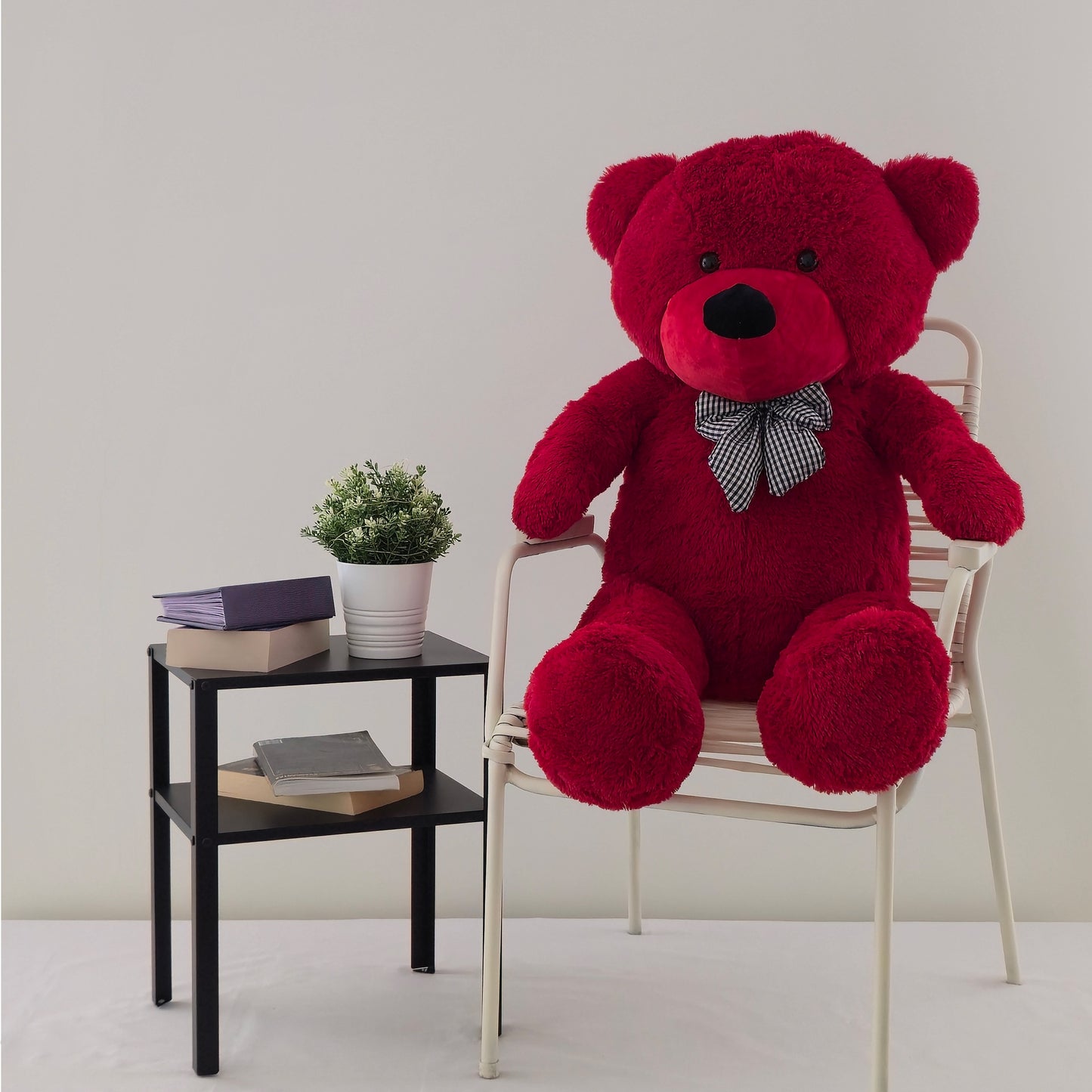 Didelis pliušinis meškinas |  120 cm | Raudonas