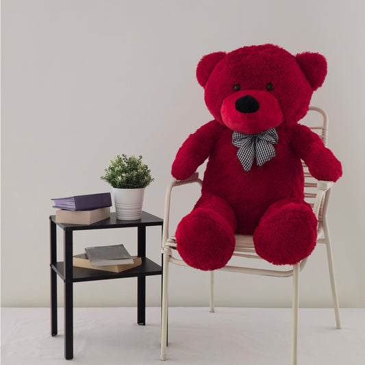 Didelis pliušinis meškinas |  120 cm | Raudonas