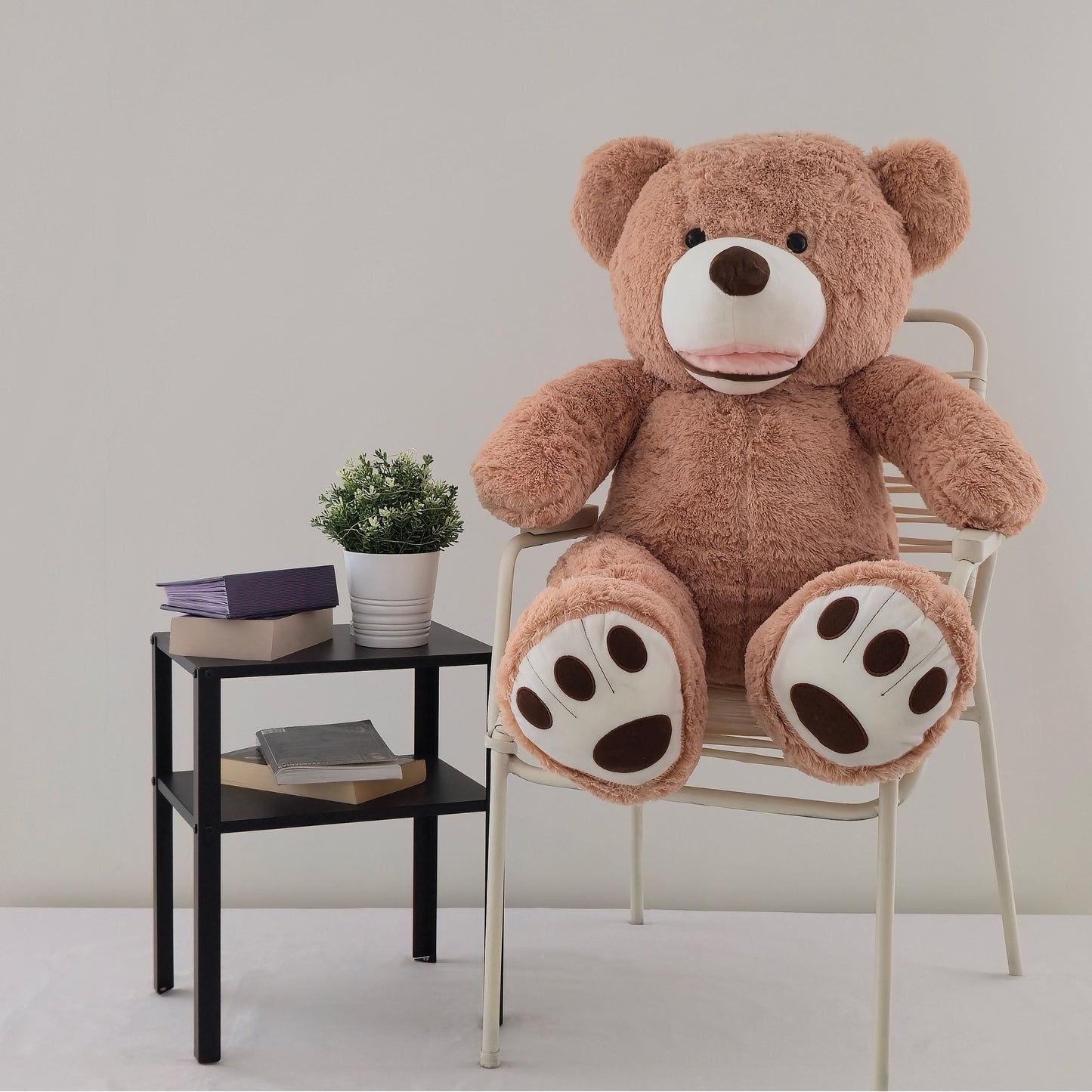 Didelis pliušinis meškinas | 140 cm | Šviesiai rudas