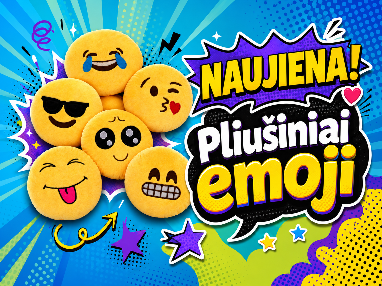 Pliušiniai žaislai emoji