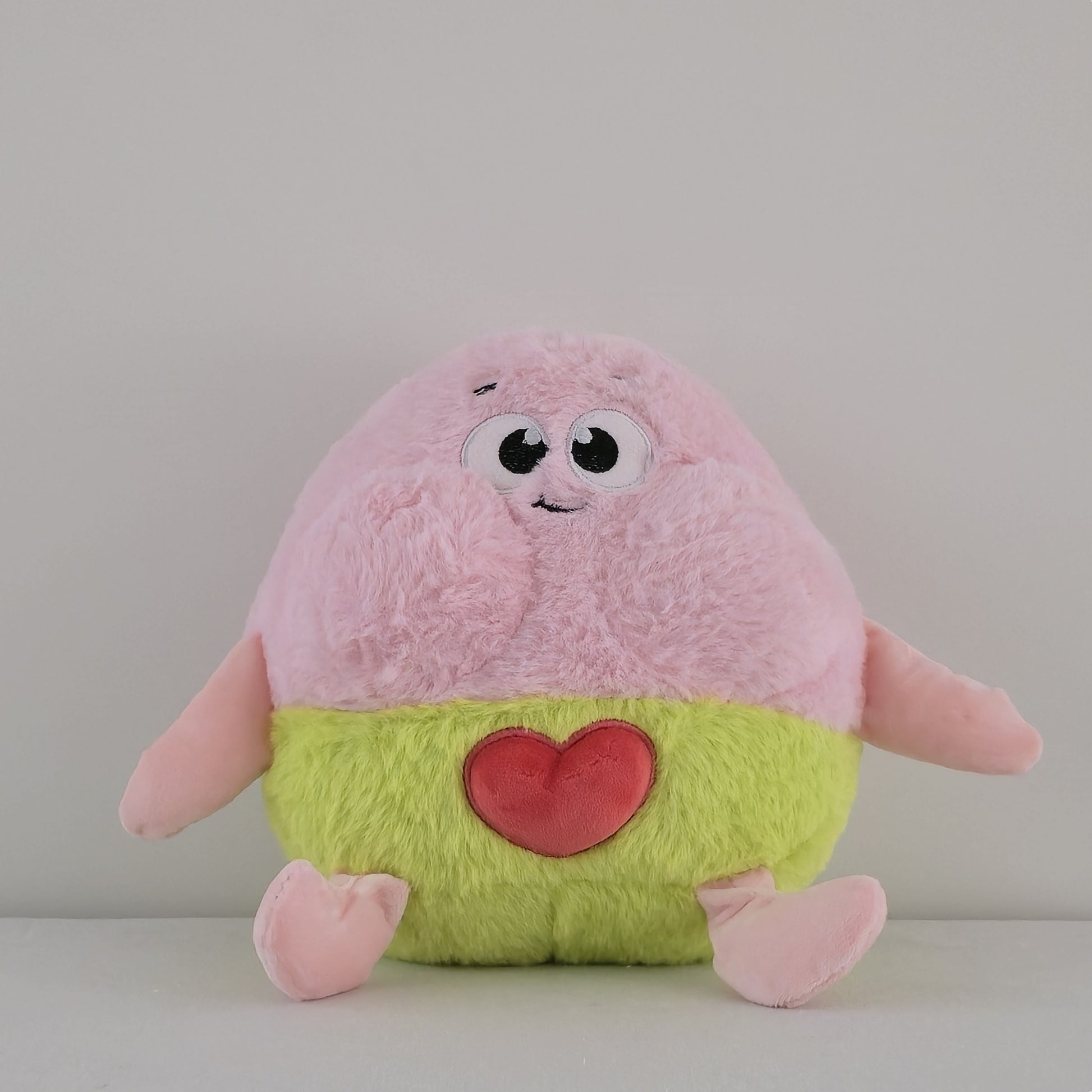 Pliušinis žaislas „Putlutis“ | 20 cm | Rožinis, žalias-meskiai.lt