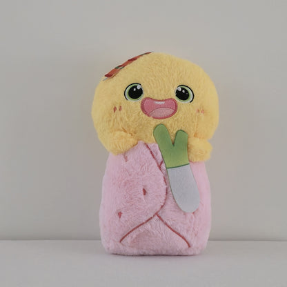 Pliušinis žaislas „Suktinis“ | 20 cm | Geltonas, rožinis-meskiai.lt